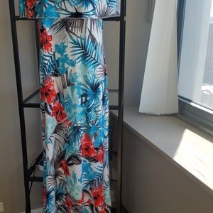 nwt Tropical Maxi Dress
